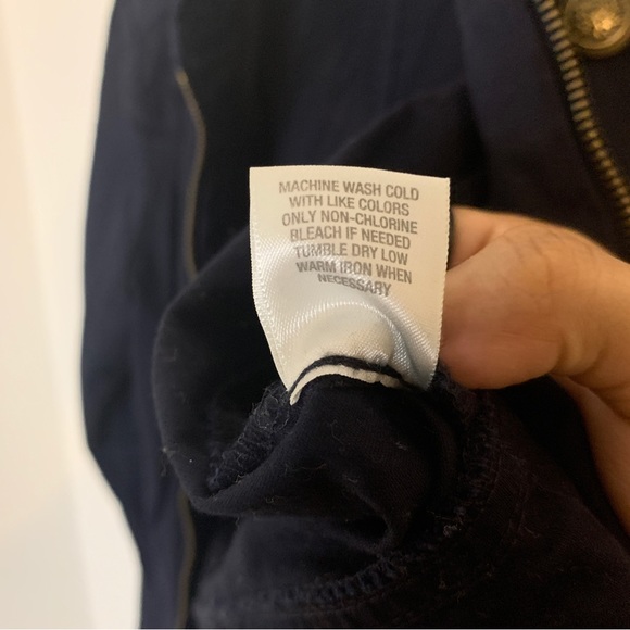 Navy DressBarn zip up jacket - Picture 7 of 7